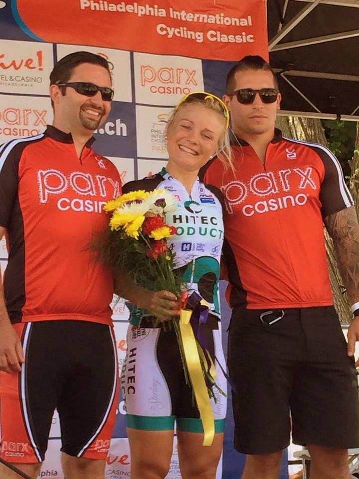 Emilie Moberg with podium boys in Philadelphia_World Cup